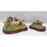 BORDER FINE ARTS 'FORRARD AWAY!' FIGURES BOTH MARKED '78/1500, B.F.