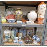 GOOD SELECTION CHINESE AND ORIENTAL WARE INCLUDING BLUE & WHITE, KUTANI WARE,