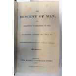 THE DESCENT OF MAN AND SELECTION IN RELATION TO SEX BY CHARLES DARWIN,