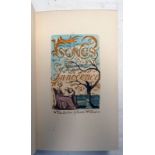 SONGS OF INNOCENCE BY WILLIAM BLAKE, FULLY LEATHER BOUND, LIMITED EDITION NO.