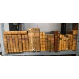 SELECTION OF VARIOUS LEATHER BOUND BOOKS TO INCLUDE THE HISTORY OF ENGLAND,
