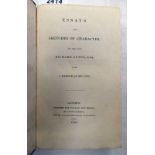 ESSAYS AND SKETCHES OF CHARACTER BY THE LATE RICHARD AYTON WITH A MEMOIR OF HIS LIFE - 1825