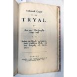 AUTHENTICK COPPIE OF THE TRYAL OF SCOT AND MACKPHERSON ANNO 1712, LAID BEFORE THE HOUSE,