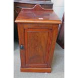 19TH CENTURY MAHOGANY SINGLE DOOR BEDSIDE CABINET