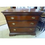 STAG MAHOGANY CHEST OF 3 DRAWERS,