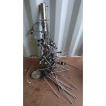 METAL MULTI BRANCH LIGHT FIXTURE AS FOUND