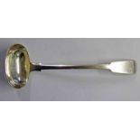 SCOTTISH PROVINCIAL SILVER TODDY LADLE BY WILLIAM FERGUSON, ELGIN - TOTAL WEIGHT 1.