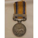 SOUTH AFRICA MEDAL WITH 1879 CLASP TO 2225 PTE. G PAYNE 99TH FUST.