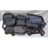 LARGE SELECTION OF CAMERA CASES IN BAG
