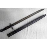BRITISH 1913 PATTERN BAYONET WITH VARIOUS MARKS INCLUDING ISSUE DATE MARCH 1917/W 43 CM BALDE &
