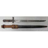 1913 REMINGTON PATTERN BAYONET WITH MAKERS MARK TO BLADE, ISSUE DATE MARCH 1916,