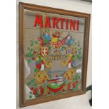 MARTINI PUB/ADVERTISEMENT MIRROR 52 X 42CM