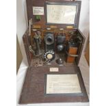 'SCHOOL TELEPHONE' IN WOOD CASE,