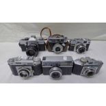 SELECTION OF CAMERAS TO INCLUDE PENTAGON PRAKTICA LTL, VOIGTLANDER BESSY AK, ZEISS IKON CONTINA LK,