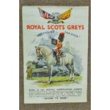 ROYAL SCOTS GREYS ENLISTMENT POSTER BY MCLAGAN & CUMMING LTD PRINTERS, EDINBURGH,