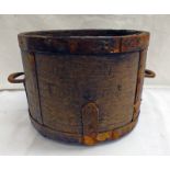18TH / 19TH CENTURY METAL AND WOOD PAIL / BUCKET,