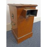 MAHOGANY CASED VIEWER WITH LARGE SELECTION GLASS SLIDES,