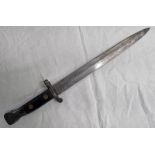 BRITISH 1888 PATTERN MK 111 BAYONET MARKED WITH BROAD ARROW EFD BEWS MARK,