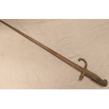 FRENCH 1874 GRAS BAYONET WITH 52CM LONG BLADE