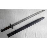 BRITISH 1907 PATTERN BAYONET BY SANDERSON WITH VARIOUS MARKINGS,