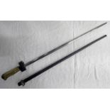 FRENCH M1886/93/16 EPEE BAYONET WITH 52 CM BLADE,