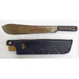 MARTINDALE MACHETTE IN A MORTINDALE LEATHER SHEATH