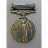 ELIZABETH II GENERAL SERVICE MEDAL WITH MALAYA CLASP TO T/23372783 DVR P COSTELLO A.S.