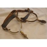 PAIR OF GAUCHO SPURS WITH STRAPS