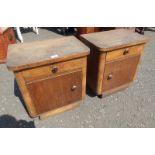 2 ARTS & CRAFTS STYLE CABINETS,