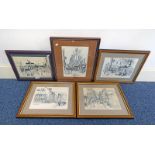 5 FRAMED PICTURES OF DUNDEE INCLUDING THE FIFIE ETC BY DOUGLAS PHILLIPS