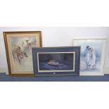 FRAMED PRINT THE LAST SIGHTING NO 284 OF 850 SIGNED G W FISHER,