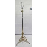 BRASS ARTS & CRAFTS STANDARD LAMP