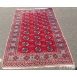 PINK & RED MIDDLE EASTERN RUG,