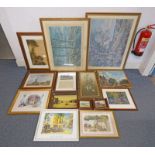 LARGE SELECTION FRAMED PRINTS,