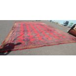 TURKISH RUG WITH RED,