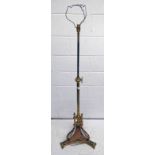 BRASS ARTS & CRAFTS STYLE STANDARD LAMP