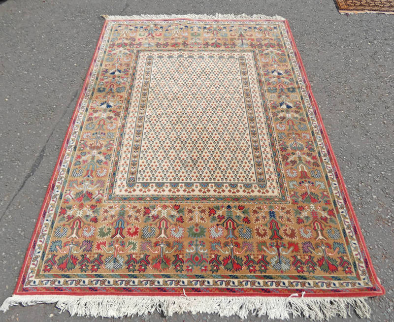 MIDDLE EASTERN STYLE RUG WITH ORANGE ,