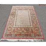 MIDDLE EASTERN STYLE RUG WITH ORANGE ,