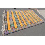 MIDDLE EASTERN STYLE RUG WITH ORANGE,