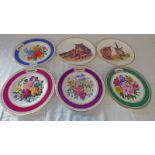 4 X THE ROYAL HORTICULTURAL SOCIETY FLOWER SHOW PLATES & 2 OTHERS