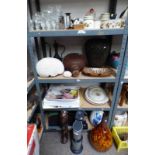 SELECTION OF ROYAL DOULTON COFFEE SET, VARIOUS CRYSTAL, SANDSTORM DOCKING SOUND SYSTEM, SODA STREAM,