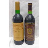 2 BOTTLES: BODEGAS PALACIO GLORIOSA RIOJA GRAN RESERVA 1985 & MARQUES DE CECERES RIOJA RESERVA 1986