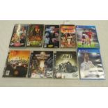 SELECTION OF SONY PS3, PS4 & PSP VIDEO GAMES INCLUDING MORTAL KOMBAT US DC UNIVERSE,