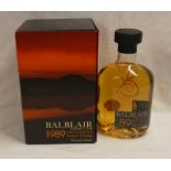 1 BOTTLE BALBLAIR 19 YEAR OLD SINGLE MALT WHISKY, DISTILLED 1989 - 70CL, 43% VOL.