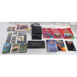 SINCLAIR ZX SPECTRUM & MICRO COMPUTER TOGETHER WITH A SELECTION OF GAMES INCLUDING HUNCHBACK II :
