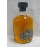 1 BOTTLE BALBLAIR 12 YEAR OLD SINGLE MALT WHISKY, DISTILLED 1997 - 70CL,