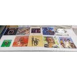 SELECTION OF VARIOUS VINYL MUSIC ALBUMS INCLUDING ARTISTS SUCH AS THE BEATLES, ELTON JOHN,