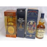 3 BOTTLES : GLEN MORAY 15 YEAR OLD SINGLE MALT WHISKY,