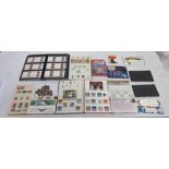 4 STOCKBOOKS OF MINT STAMP SETS 1972 - 2015 TO INCLUDE 2012 OLYMPIC'S MEDAL WINNERS 1ST CLASS PANES,