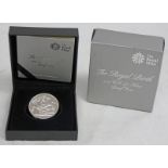 2013 UK THE ROYAL BIRTH £5 SILVER PROOF COIN, IN CASE OF ISSUE C.O.A.